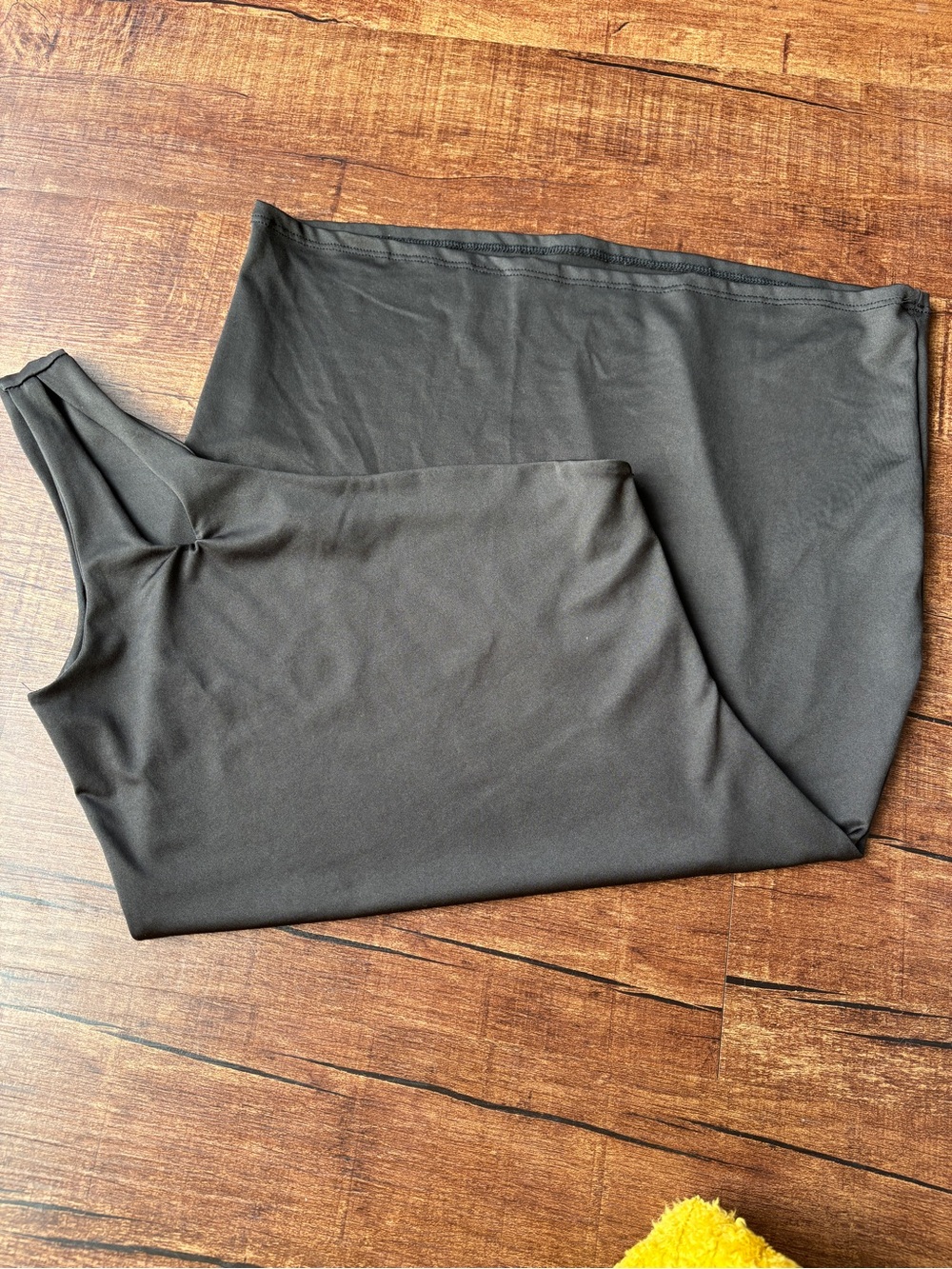 gaze Satin-Look Charcoal Top